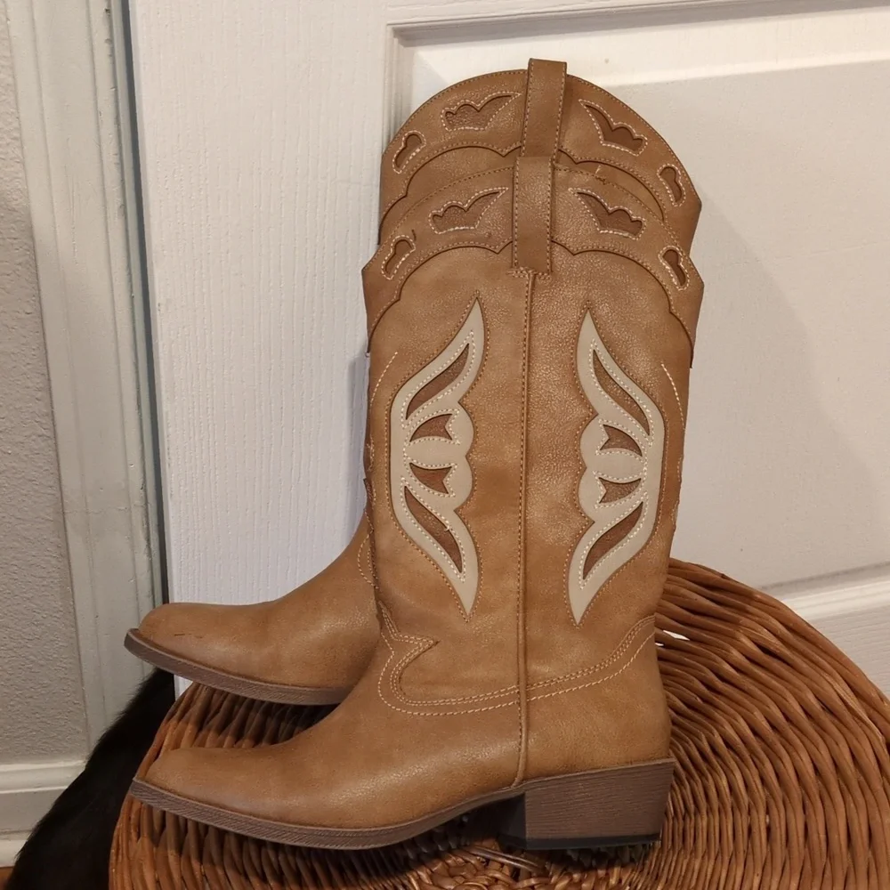 Madden NYC Brown Western Festival Cowboy Boot Womens 7 - Picture 9 of 9